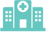 Hospital and healthcare center deployment icon for medical management systems